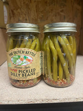 Load image into Gallery viewer, Dutch Kettle Hot Pickled Dilly Beans 16.5 oz All Natural Ingrediencies