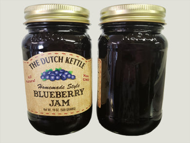 Dutch Kettle All-Natural Homestyle Blueberry Jam 19 oz Jar