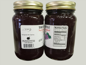 Dutch Kettle No Sugar Added All-Natural Homestyle Grape Jelly 18 oz Jar