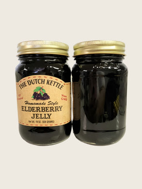 Dutch Kettle All-Natural Homestyle Elderberry Jelly 19 oz Jar