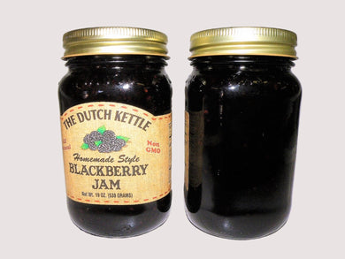 Dutch Kettle All Natural homestyle Blackberry Seeded Jam 19 oz Jar