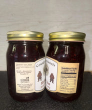 Load image into Gallery viewer, Country Sweets All-Natural Homestyle Black Bear Jam - 20 oz Jar - Black Raspberry, Blackberry, Blueberry