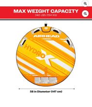 Load image into Gallery viewer, NIB Airhead Hydro X2 Towable Tube