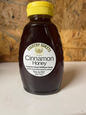 Country Sweets Infused Cinnamon Honey 16 oz Jar
