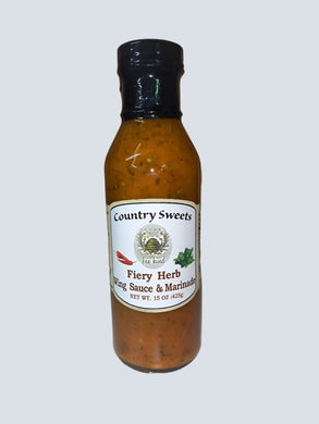 Country Sweets Fiery Herb Wing Sauce 15 fl.oz