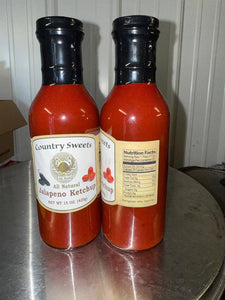 Country Sweets Jalapeno  Pepper Ketchup 15 fl.oz