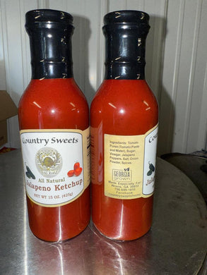 Country Sweets Jalapeno  Pepper Ketchup 15 fl.oz