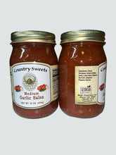 Load image into Gallery viewer, Country Sweets Medium Garlic Salsa 16 oz Jar