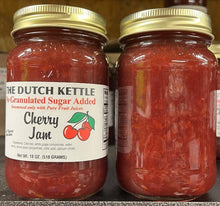 Load image into Gallery viewer, Dutch Kettle No Sugar Added All-Natural Homestyle Cherry Jam 18 oz Jar.