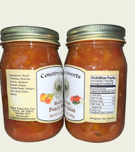 Load image into Gallery viewer, Country Sweets Medium Peach Salsa 17 oz Jar
