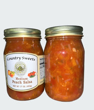 Load image into Gallery viewer, Country Sweets Medium Peach Salsa 17 oz Jar