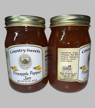 Load image into Gallery viewer, Country Sweets Pineapple Pepper Jam – 20 oz Glass Jar