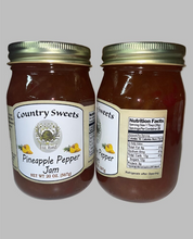 Load image into Gallery viewer, Country Sweets Pineapple Pepper Jam – 20 oz Glass Jar