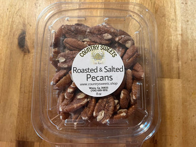 Country Sweets 8 oz Georgia Roasted and Salted Pecans