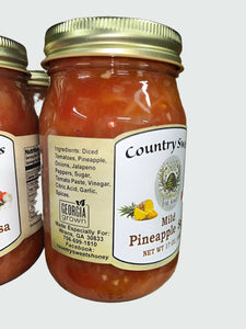 Country Sweets Mild Pineapple Salsa 17 oz Jar