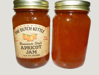 Dutch Kettle All-Natural Homestyle Apricot Jam 19 oz Jar
