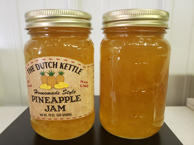 Dutch Kettle All-Natural Homestyle Pineapple Jam 19 oz Jar