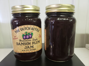 Dutch Kettle All-Natural Homestyle Damson Plum Jam 19 oz Jar