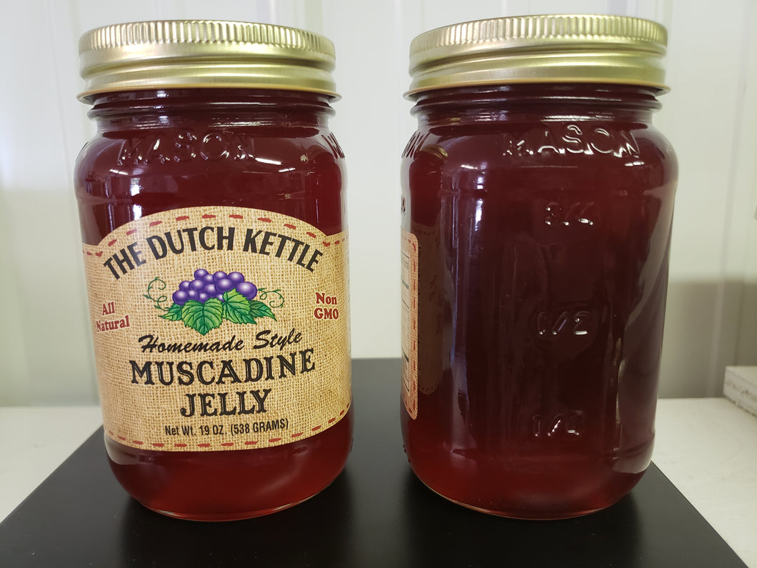 Dutch Kettle All Natural Muscadine jelly 19 oz Jar