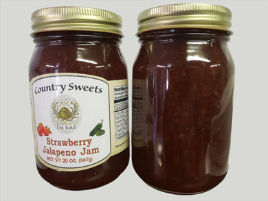 Country Sweets Strawberry Jalapeno Jam 20 oz Jar