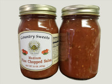 Load image into Gallery viewer, Country Sweets Medium Fine Chopped Salsa 16 oz Jar