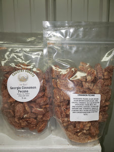 Country Sweets 8 oz Georgia Cinnamon Pecans