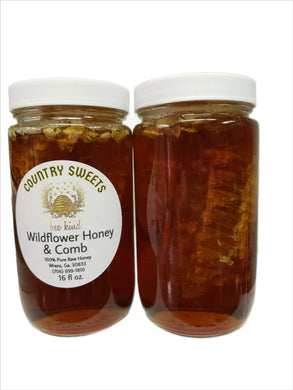 16 Oz Ga Wildflower Honey With Comb