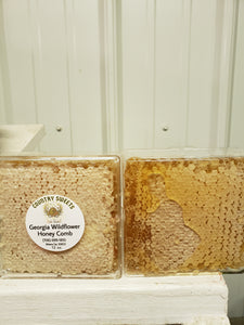 10-12 Oz Raw Pure Georgia Wildflower Honey Comb
