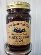 Load image into Gallery viewer, Dutch Kettle All Natural Homemade Black Cherry Jam 19 oz Jar