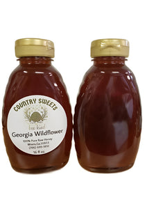 Country Sweets Raw Georgia Wildflower Honey 16 oz / 1 Ibs