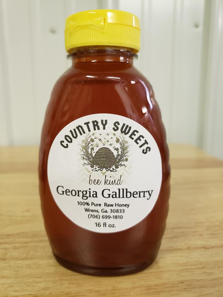 Country Sweets Raw Georgia Gallberry Honey