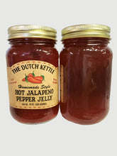 Load image into Gallery viewer, Dutch Kettle All-Natural Homestyle Hot Jalapeno Pepper Jelly 19 oz Jar