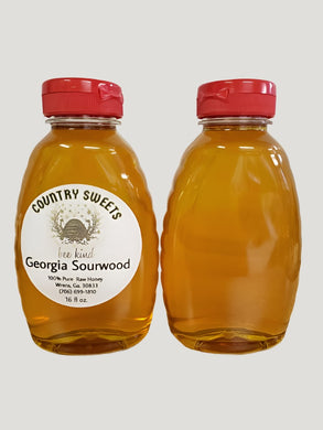 Country Sweets Pure Raw Sourwood Liquid Honey 1 lbs