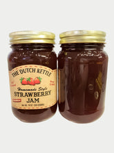Load image into Gallery viewer, Dutch Kettle All-Natural Homestyle Seedless Strawberry Jam 19 oz Jar