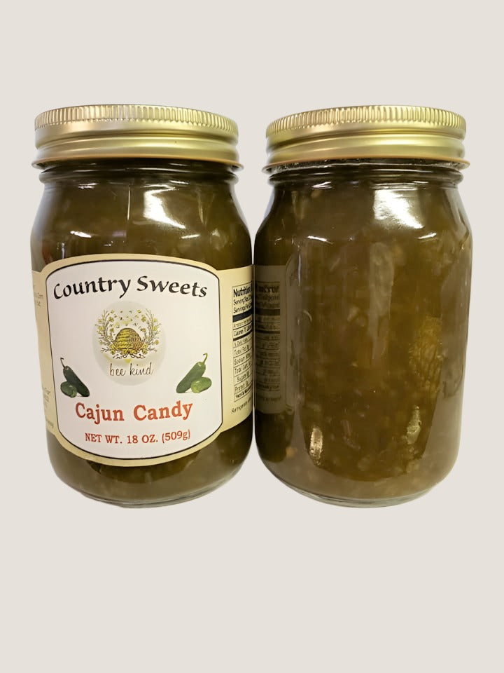 Country Sweets All Natural Homemade Cajun Candy 18 oz Jar Jalapeno Relish