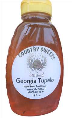 Country Sweets Raw Geogia Tupelo Honey 1 Ibs / 16 oz