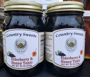 Country Sweets Elderberry & Honey Tonic 22 oz.