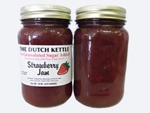 Load image into Gallery viewer, Dutch Kettle No Sugar Added All-Natural Homestyle Strawberry Jam 19 oz Jar.
