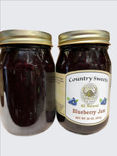 Load image into Gallery viewer, Country Sweets Blueberry Jam 20.0 Oz Glass jar