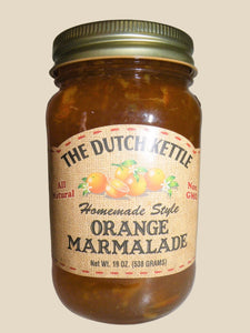 Dutch Kettle All Natural Homemade Orange Marmalade Jam 19 oz Jar