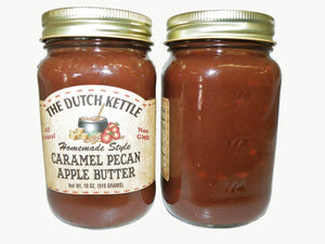 Dutch Kettle All-Natural Homestyle Caramel Pecan Apple Butter 19 oz Jar