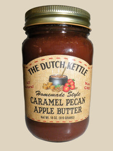 Dutch Kettle All-Natural Homestyle Caramel Pecan Apple Butter 19 oz Jar