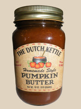Load image into Gallery viewer, Dutch Kettle All-Natural Homestyle Pumpkin Butter 19 oz Jar