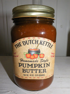 Dutch Kettle All-Natural Homestyle Pumpkin Butter 19 oz Jar