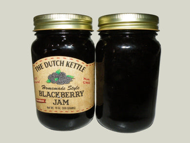 Dutch Kettle All-Natural Homestyle Blackberry Seedless Jam 19 oz Jar