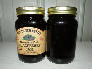 Dutch Kettle All-Natural Homestyle Blackberry Seedless Jam 19 oz Jar