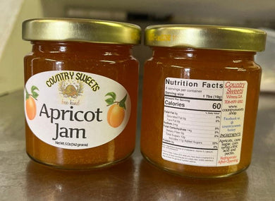 Country Sweets Apricot Jam 5.0 oz Jar