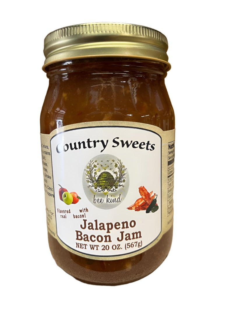 Country Sweets Bacon jalapeno Jam 20 oz Jar