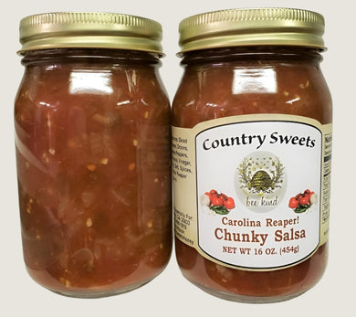 Country Sweets Carolina Reaper Salsa 16 oz Jar