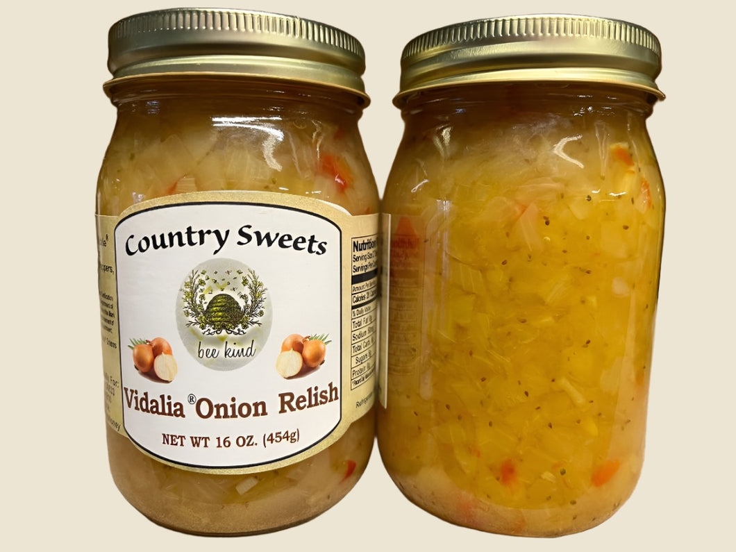 Country Sweets Sweet Vidalia Relish 16 Oz Jar